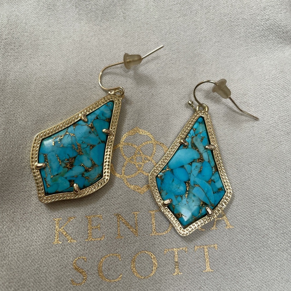 Kendra Scott Alex turquoise earrings